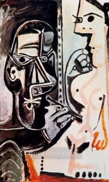 retrato del sr Painting - The Artist and His Model 4 1963 Pablo Picasso